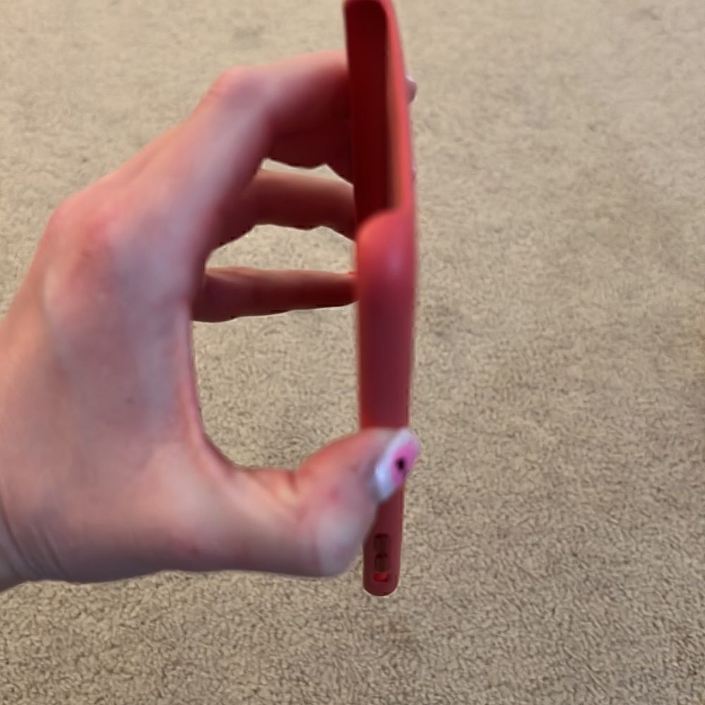 Apple Red Leather Phone Case - Picture 5 of 7